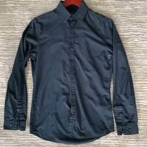 H&M Men’s Black Dress Button-Down
